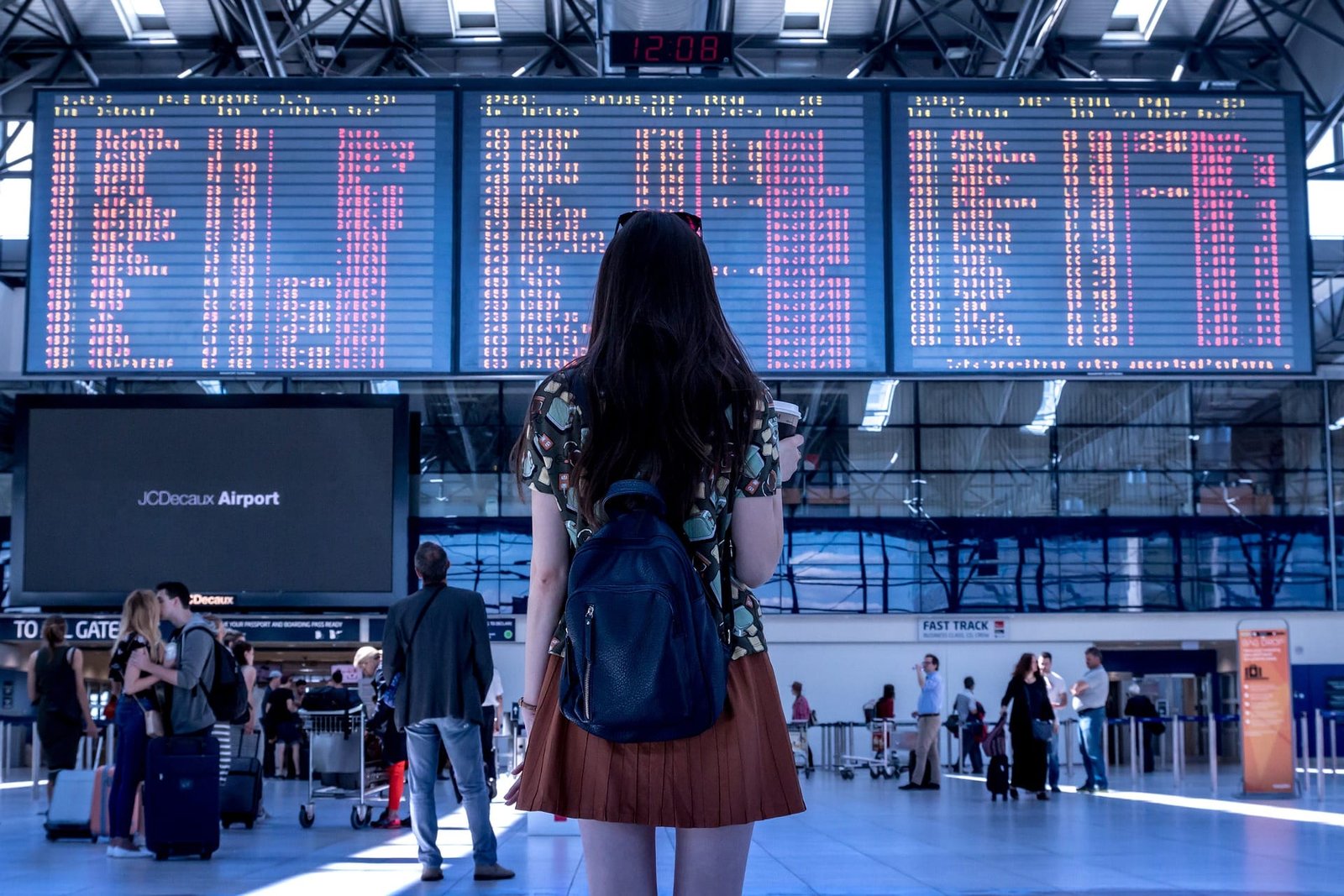 tourist at airport